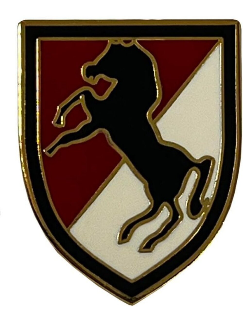 Pack of 24 Military Motorcycle Hat Caps with 11th Army Cavalry Pins - M-151